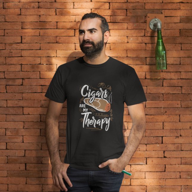 Cigares uniques sont ma thérapie Citation T-shirt (cigar smoker therapy quote t shirt)