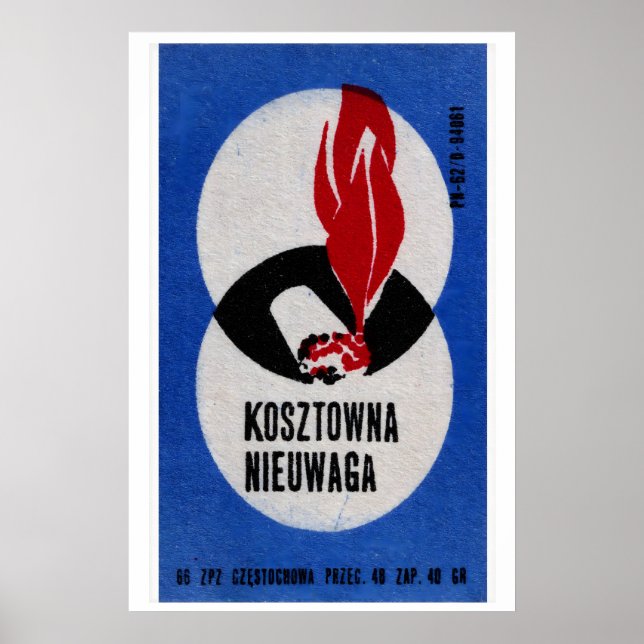 Cigarette Allumée - Impression Boîte d'Allumettes  (Devant)