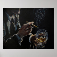 Cigars & Cognac poster print