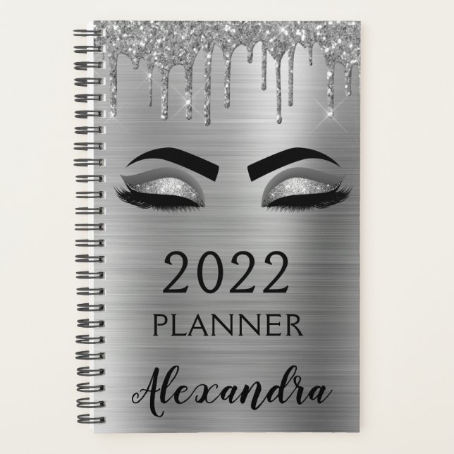 Cils Paillettes Argentées 2022 Glamour (Devant)