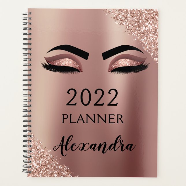 Cils Rose Gold Pink Paillettes Monogramme 2022 (Devant)