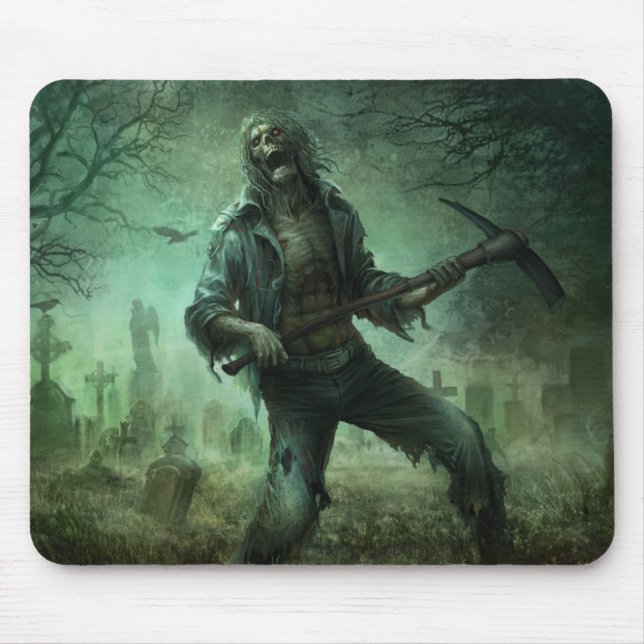 Cimetière de zombi, tapis de souris (Devant)