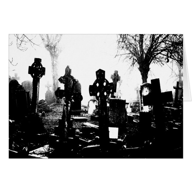 Cimetière gothique effrayant (Devant horizontal)