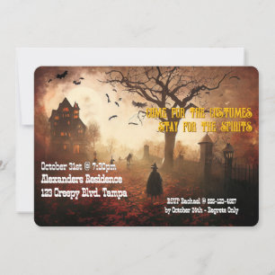 Cimetière Invitation de la fête d'Halloween person