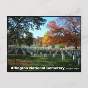 Cimetière national d'Arlington en automne Carte po