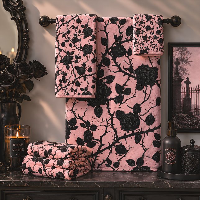 Cimetière Roses Gothique Rose Et Noir (Créateur téléchargé)