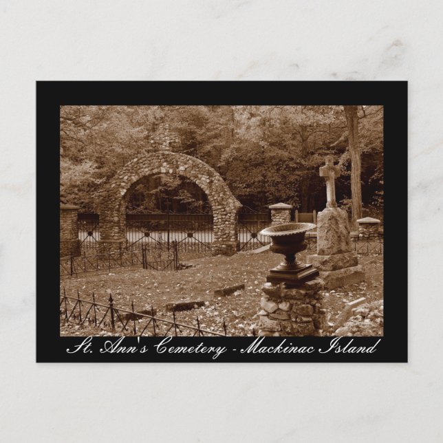 Cimetière Saint-Ann - Carte postale de l'île Macki (Devant)