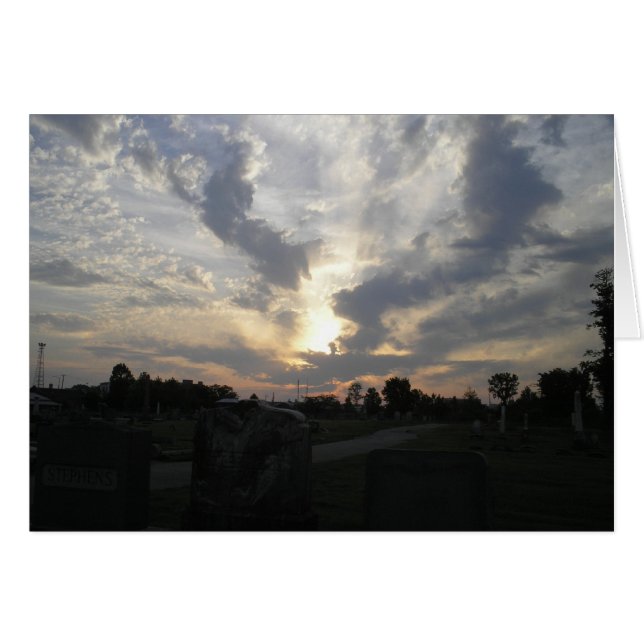 Cimetière Sunrise 3 Carte (Devant horizontal)
