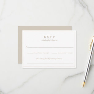 Cimier Botanique Monogramme Mariage Carte RSVP