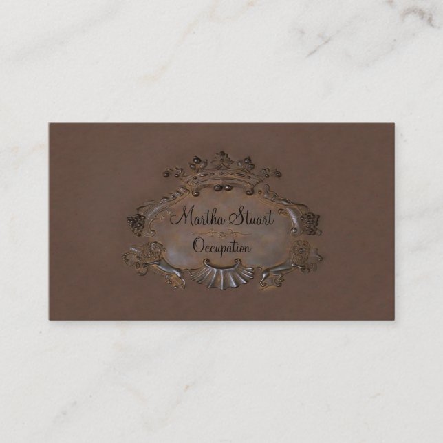 Cimier ~ Carte de visite / Emblem Couronne royale (Devant)