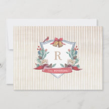 Cimier de Noël - Monogramme familial - Carte de No