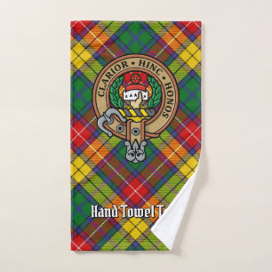 Cimier du clan Buchanan sur tartan
