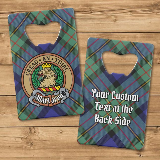 Cimier du clan MacLaren sur tartan (Créateur téléchargé)