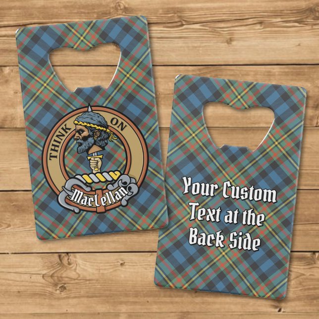 Cimier du clan MacLellan sur tartan ancien (Créateur téléchargé)