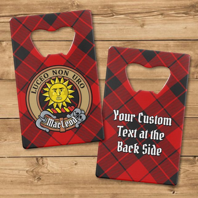 Cimier du clan MacLeod de Raasay sur tartan (Créateur téléchargé)