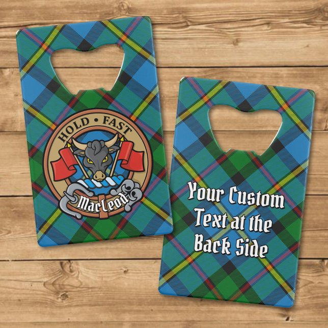 Cimier du clan MacLeod sur tartan de chasse (Créateur téléchargé)