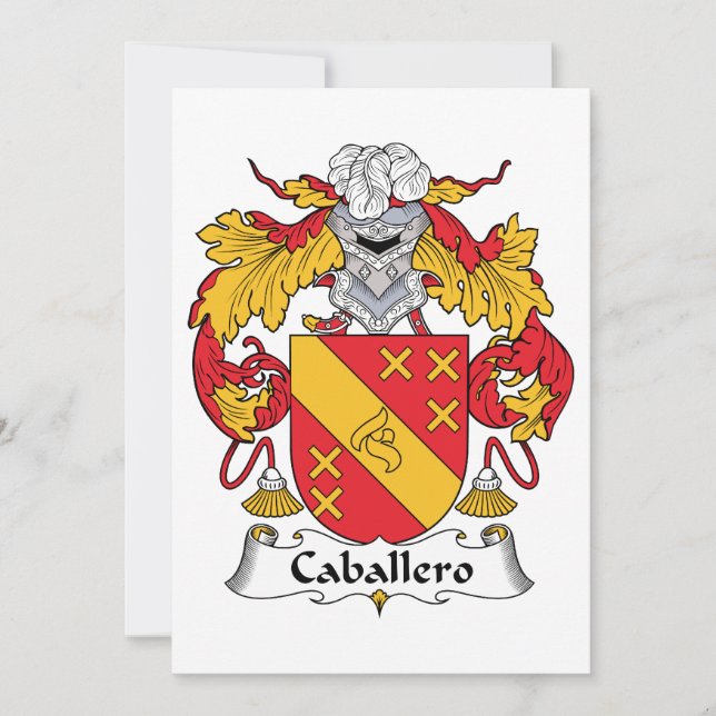 Cimier familial de Caballero (Devant)