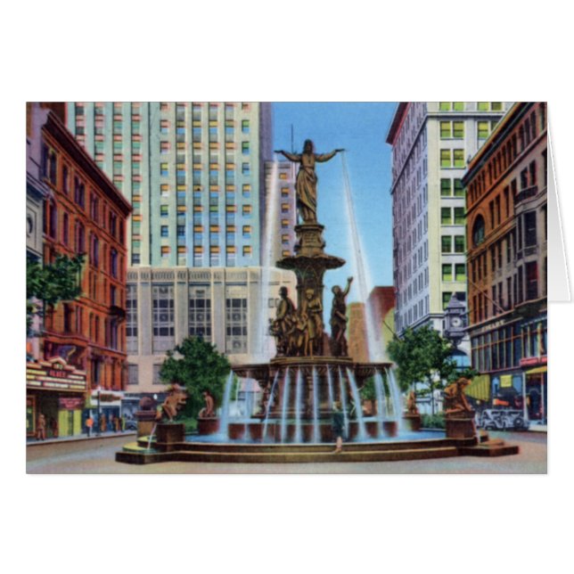 Cincinnati Carré de la fontaine de l'Ohio (Devant horizontal)