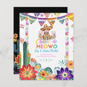 Cinco De Mayo Sip and Salsa Funny Cat FIESTA