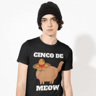 CINCO DE MEOW T-SHIRT DRÔLE DE CHAT T-SHIRTS