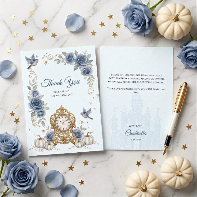 Cinderella Bleu Poussiéreux Merci pour un doux 16e (Créateur téléchargé)