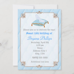 Cinderella Elegant Chic Princesse Royal Invitation
