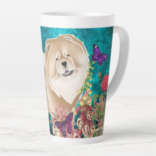CINNAMON/FAWN-GINKGO CHOW- Latte Mug