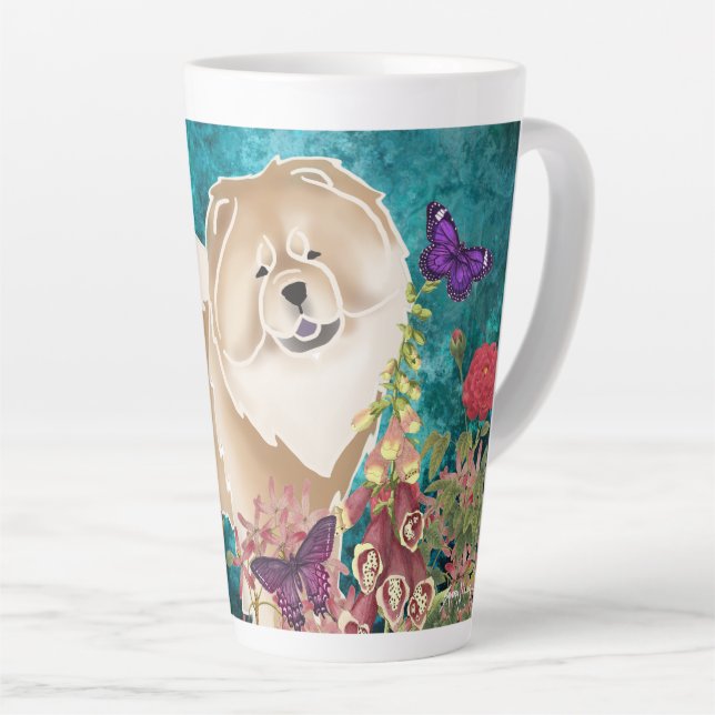 CINNAMON/FAWN-GINKGO CHOW- Latte Mug (Angle droit)