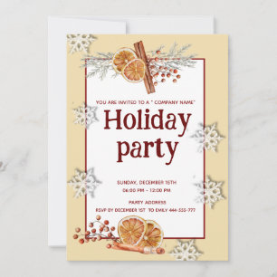 Cinnamon orange fun compagnie invitation