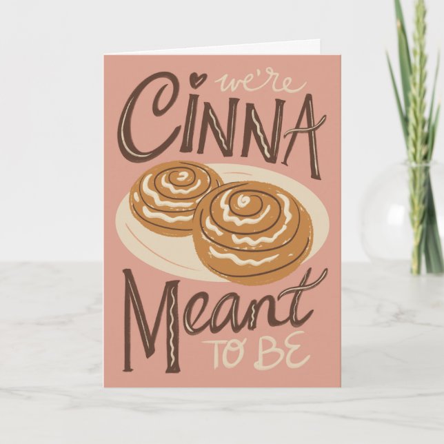 Cinnamon Roll Carte Saint Valentin (Devant)
