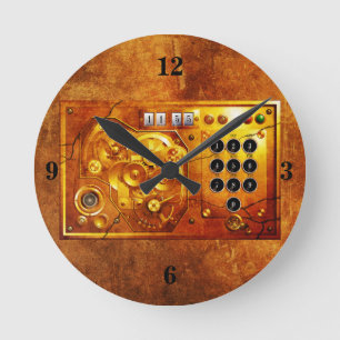 Cinq heures moins douze pendule Steampunk Grunge