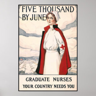 Cinq mille d'ici juin Affiche de recrutement d'inf