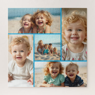 Cinq modèles de photo Puzzle de famille personna