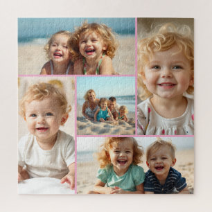 Cinq modèles de photo Puzzle de famille personna