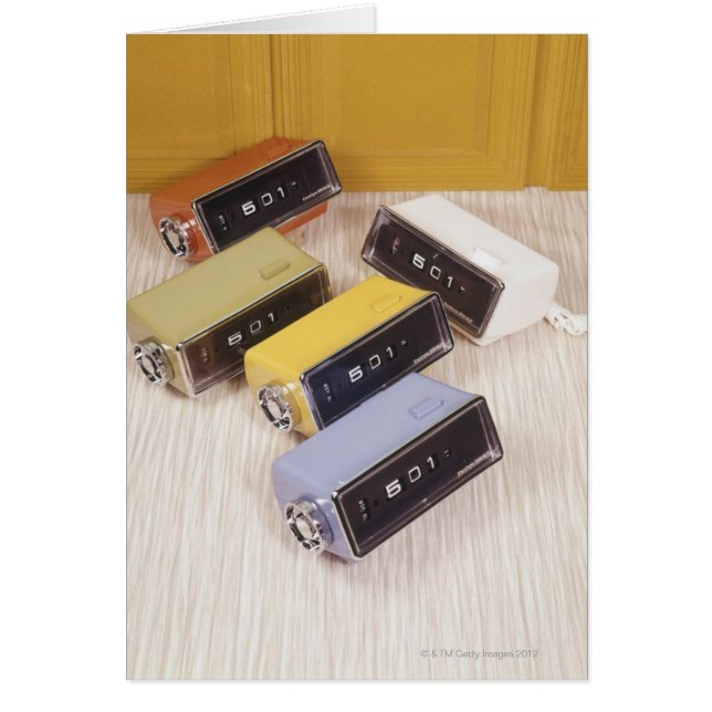 Cinq pendules (Devant)