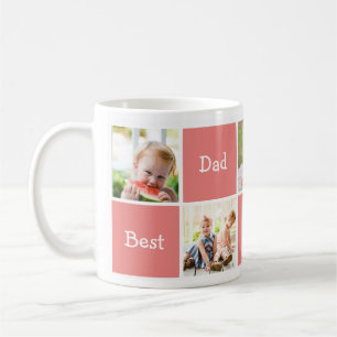Cinq Photos Meilleur Papa Dans Le Monde Café Mug