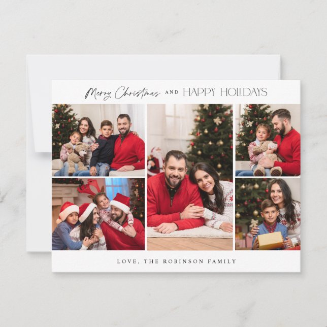 Cinq photos minimalistes Joyeux Noël - Petits VS (Devant)