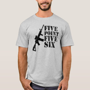 Cinq points cinq six T-shirts d'armes à feu