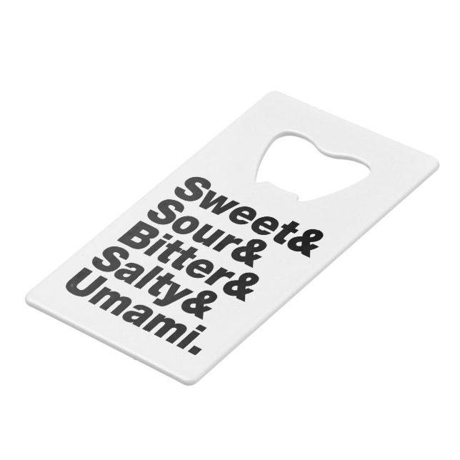 Cinq saveurs de base (Devant Angle)