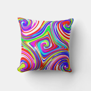 Cinq torrents de couleur 2 Coussin