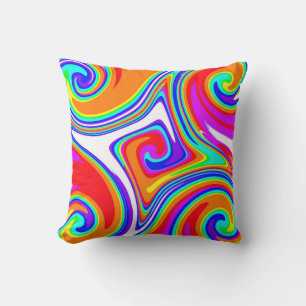 Cinq torrents de couleur 3 Coussin