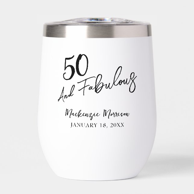 Cinquante ans et Fabulux Script Fête d'anniversair (Avant)
