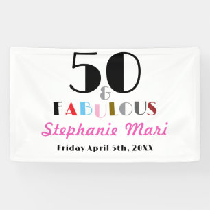 Cinquante ans et Fantastique Bannière de 50e anniv