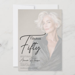 Cinquante ans et Fantastique Invitation 50e Annive