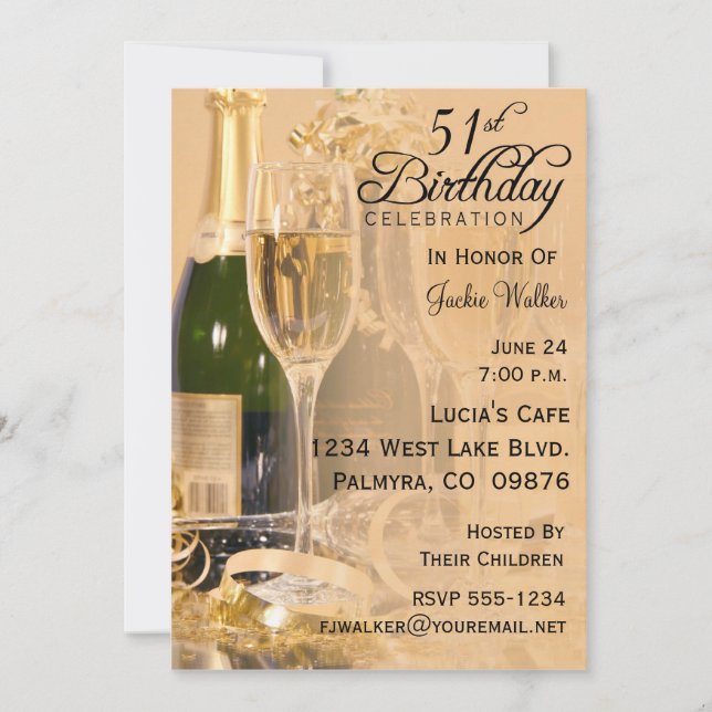 cinquante-et-unième Invitation de fête (Devant)