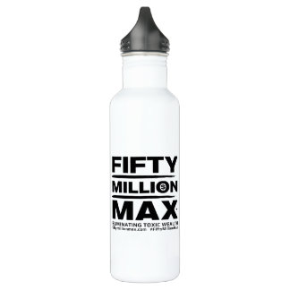 Cinquante Millions Max™ Logo noir Bouteille d'eau