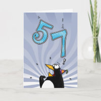 cinquante-septième anniversaire - carte de