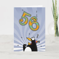 cinquante-sixième anniversaire - carte de surprise