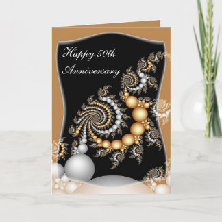 cinquantième Carte d'anniversaire