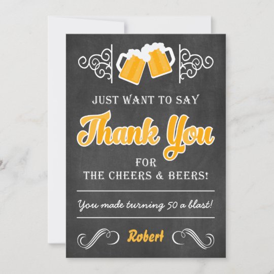 Cinquantieme Carte De Remerciements D Anniversaire Zazzle Fr